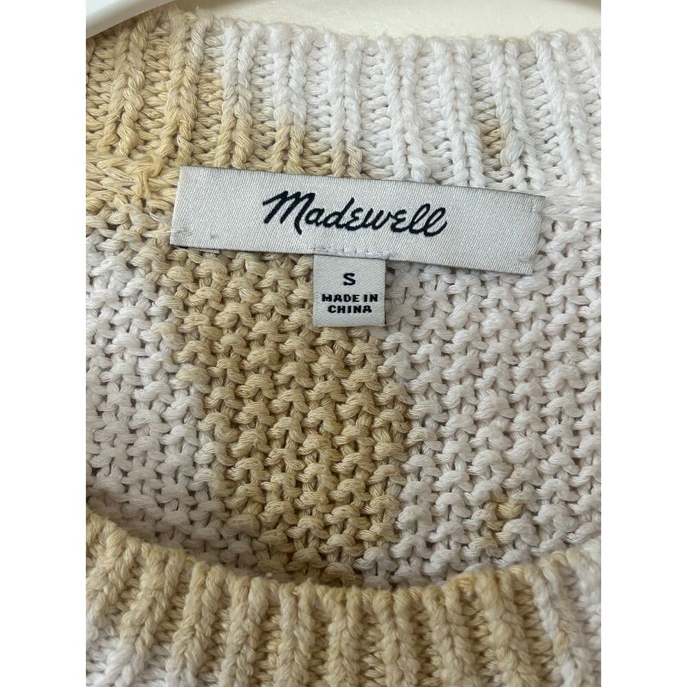 Madewell Rainbow Tie-Dye Westford Pullover Sweater Size Small - Picture 6 of 8
